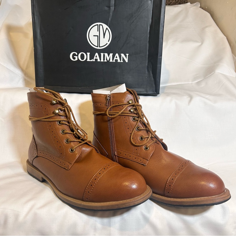 Brown Golaiman men boots